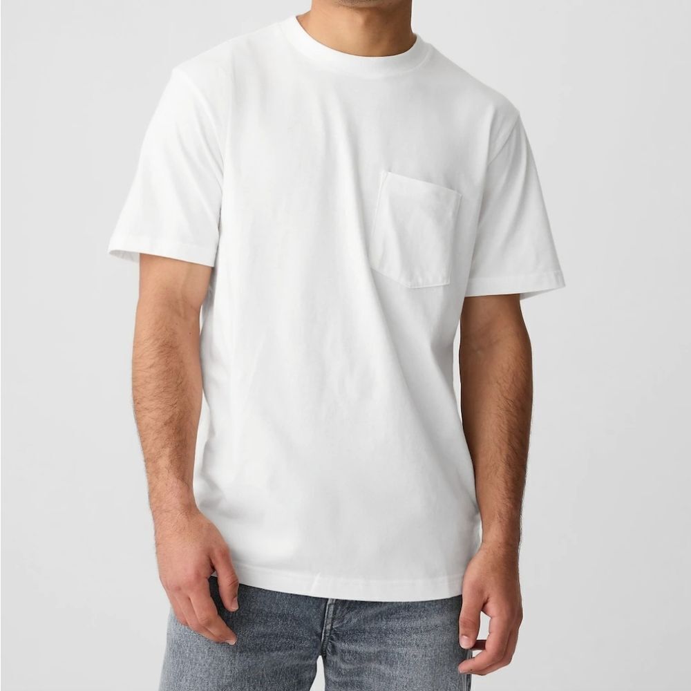 DSG Men's White Crewneck Short Sleeve Tee